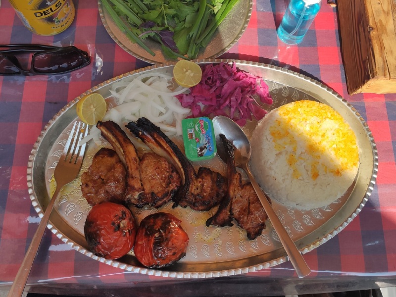 شیشلیک رستوران حافظیه تجریش