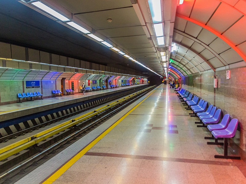 رنگ های خط مترو تهران