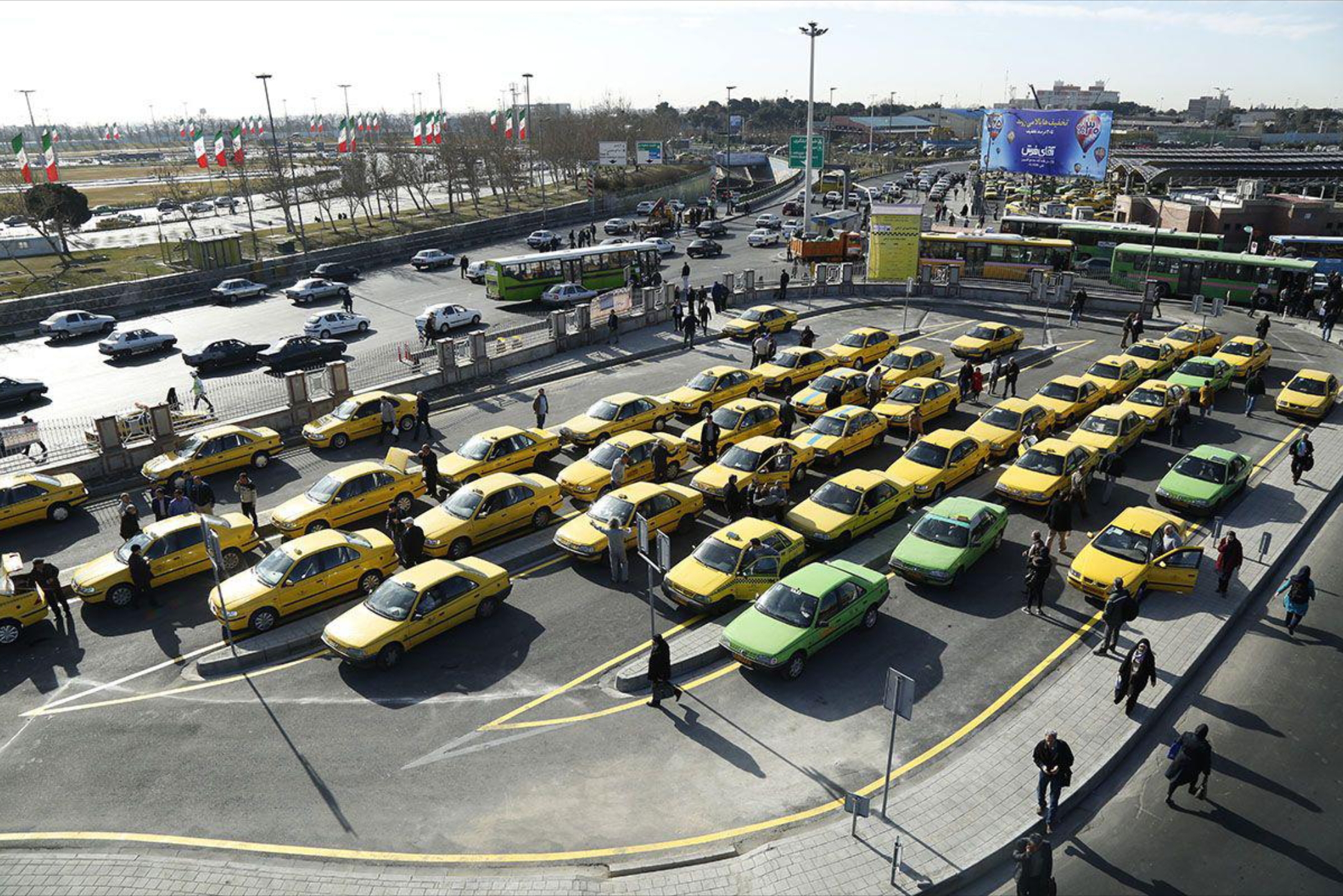 پایانه های تاکسی های خطی تهران