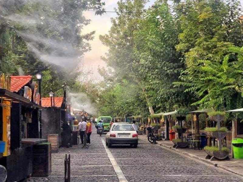 خیابان سنگ فرش تهران