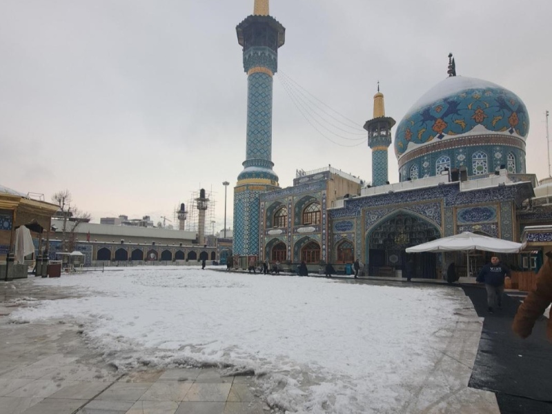برف و نذر نمک در امازاده صالح
