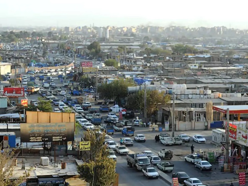 محله نعمت آباد در پایین شهر تهران