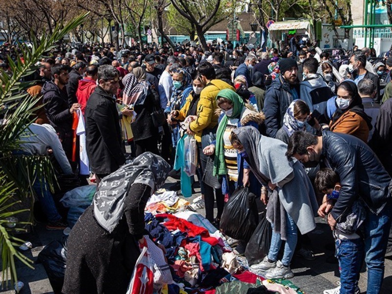 دست فروشان محله های شلوغ تهران