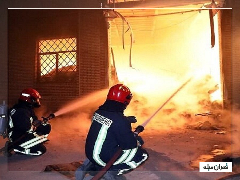آتشسوزی بازار کفاشان تهران