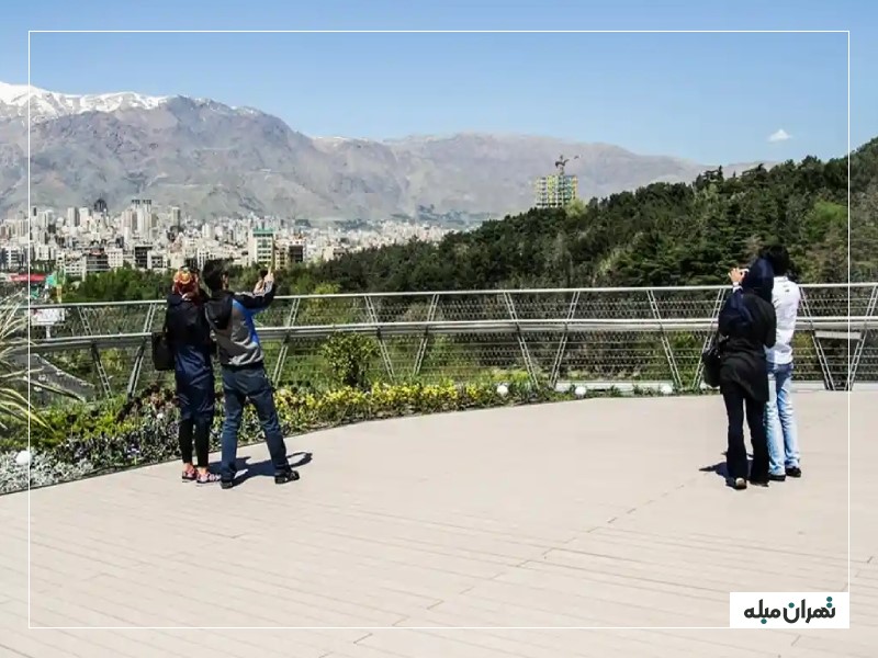 قرار عاشقانه روی پل طبیعت